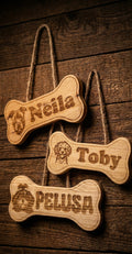 Custom Wooden Pet Tags – Laser Engraved