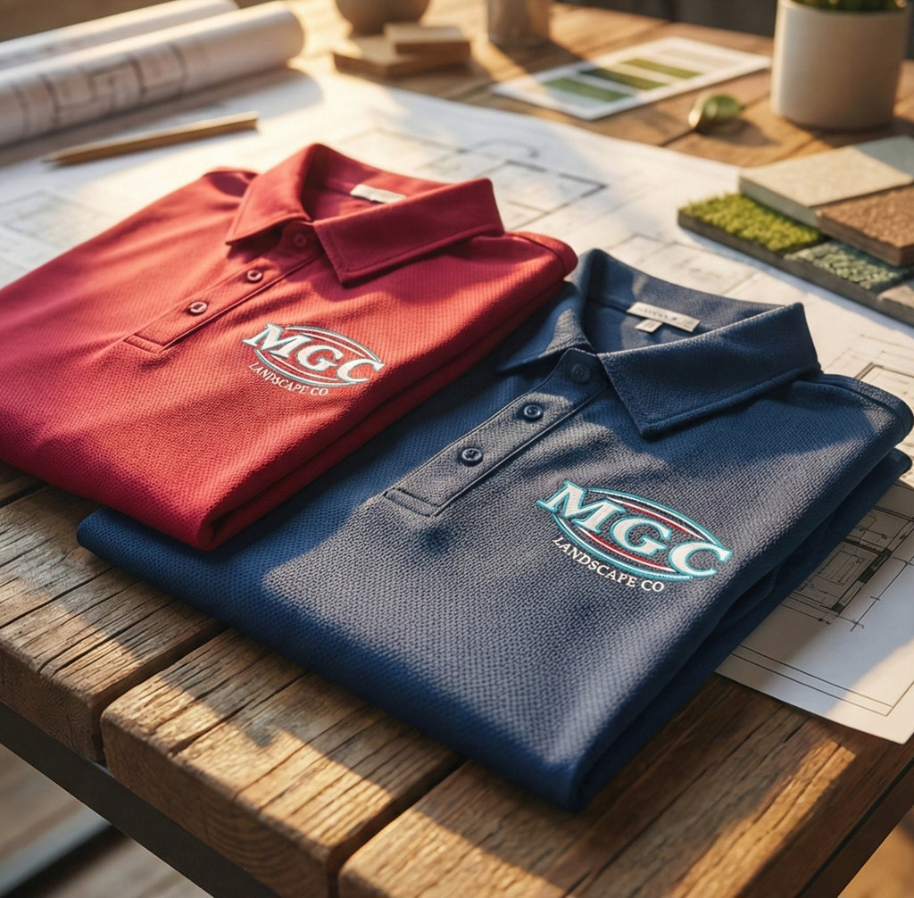 Custom Corporate Polo Shirts – DTF Printing