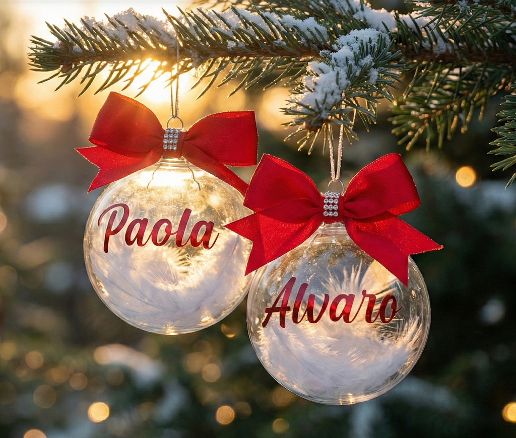 Custom Christmas Ornaments 3.14” – DTF & Vinyl