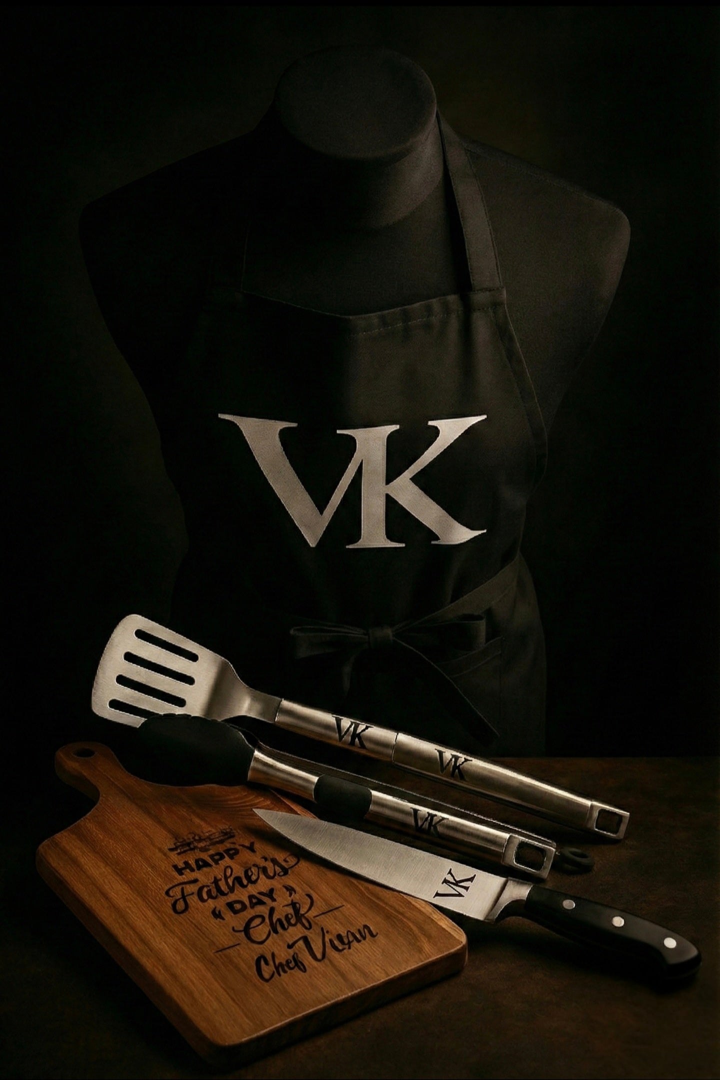 Set de Cocina Personalizado – Delantal y Utensilios Grabados