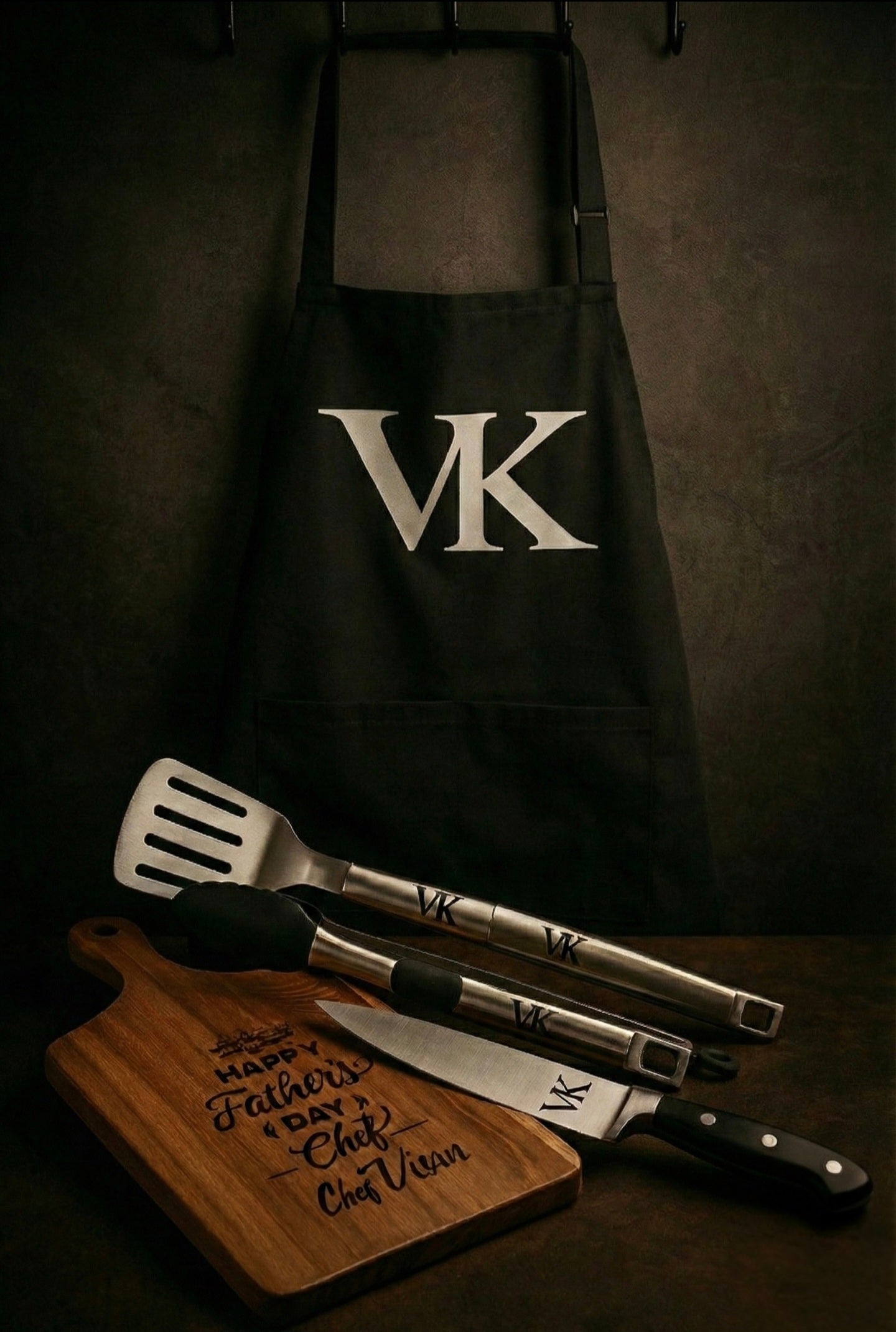 Set de Cocina Personalizado – Delantal y Utensilios Grabados