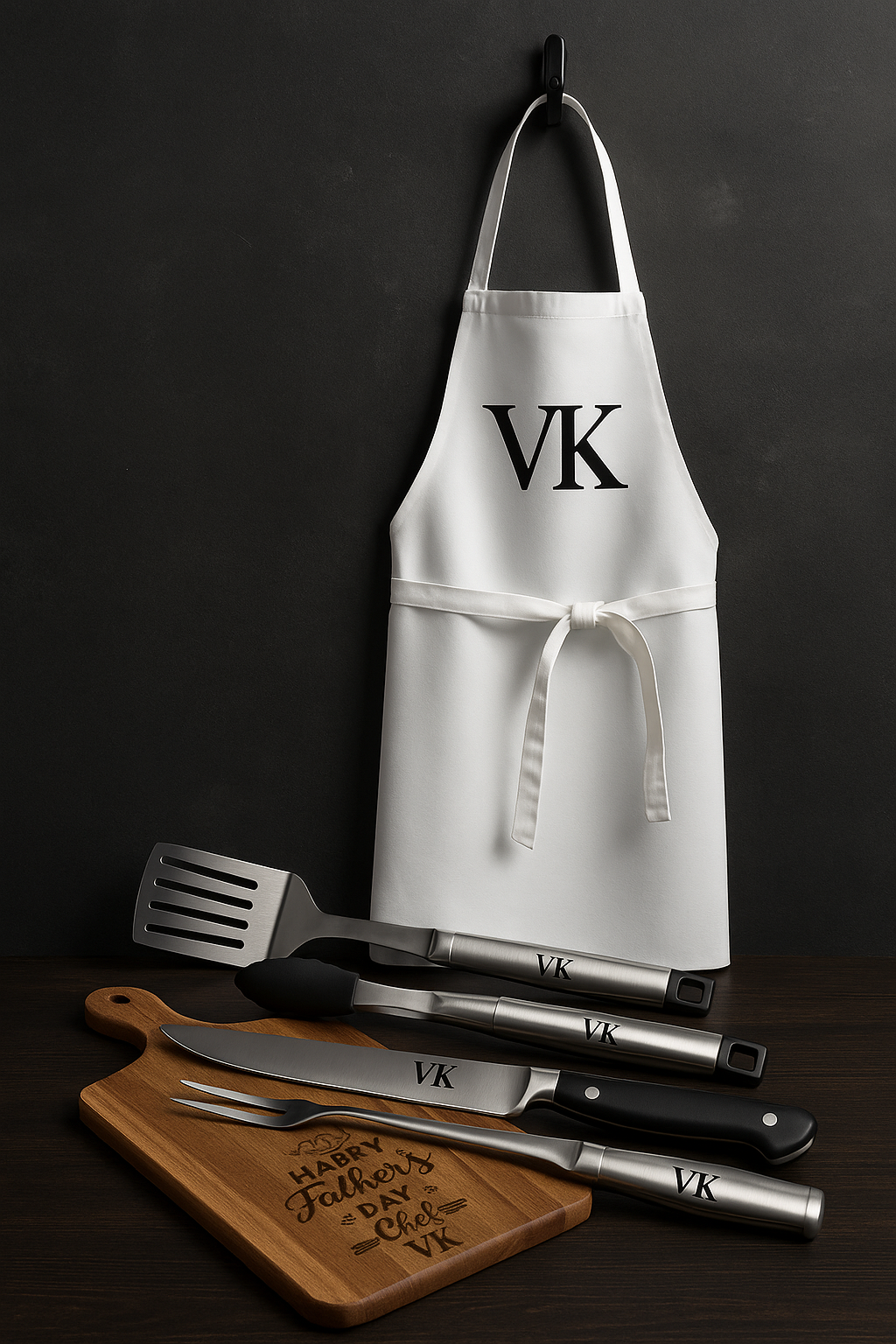 Set de Cocina Personalizado – Delantal y Utensilios Grabados