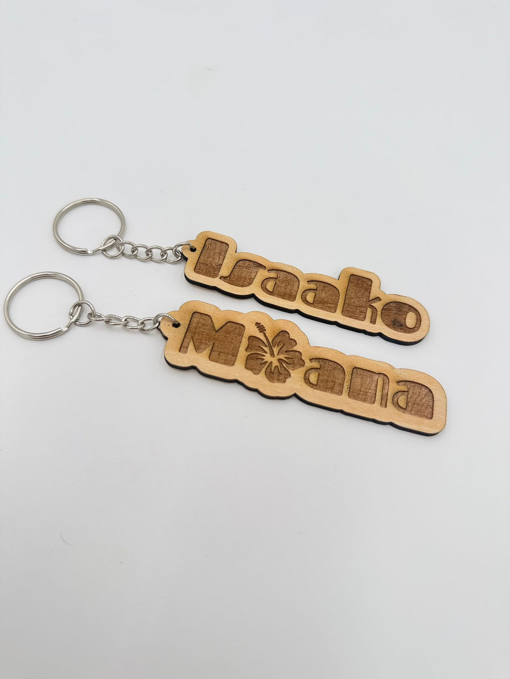 Custom Wooden Keychain – Laser Engraved with Logo and QR Code